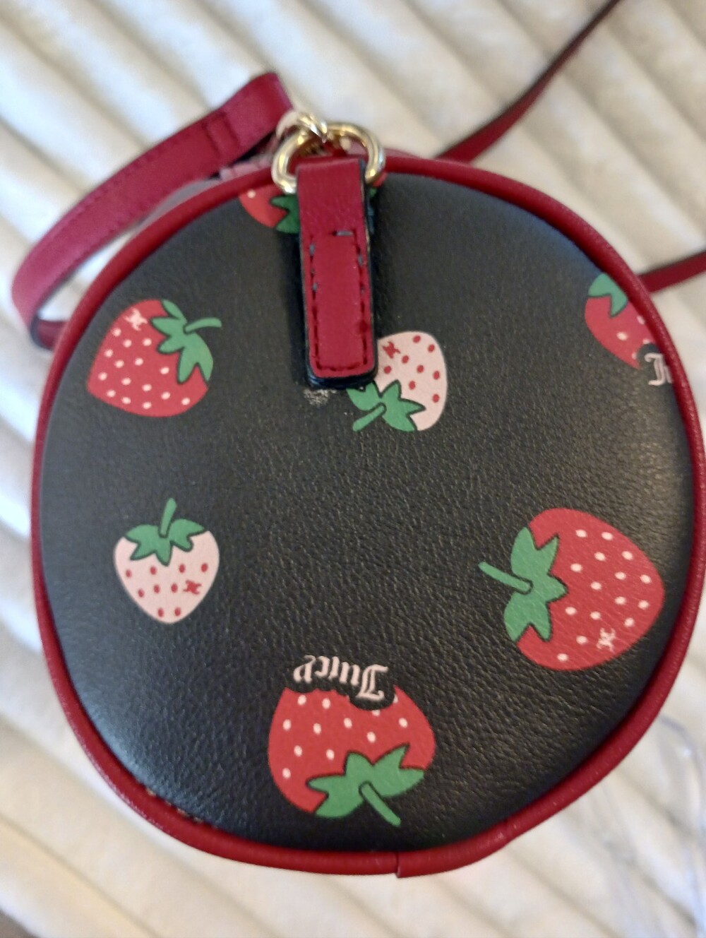 Juicy Couture - Strawberry Print Barrel Bag - Picture 6 of 10